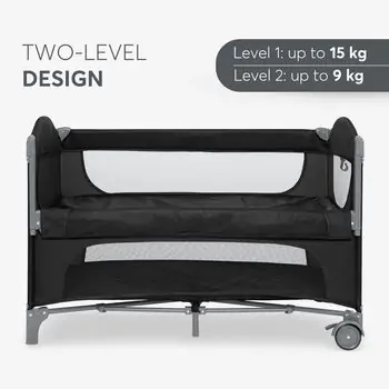 KikkaBoo Milky Way Black 2026 2 levels - საწოლ მანეჟი, 3 image