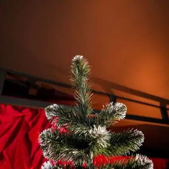 Lidiya Green Christmas Tree With White Tips PVC 250CM - ნაძვის ხე თეთრი ბოლოებით, 3 image