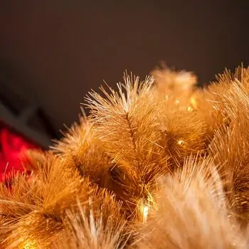Champange Gold Christmas Tree 210 CM With Lights - საახალწლო ნაძვის ხე განათებით, 6 image