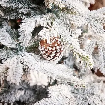 Winter Wonder Snow-Covered Christmas Tree 240 CM With Pine Cones საახალწლო ნაძვის ხე დათოვლილი ტოტებით და გირჩით 240  სმ (OT2084), 7 image