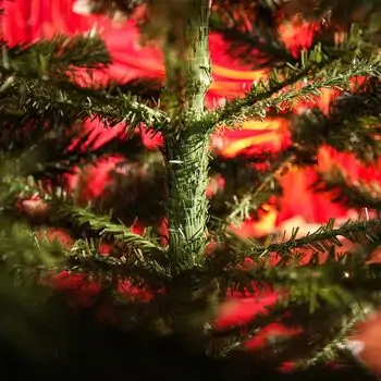 Diamant Green Christmas Tree With Mixed Silicone Needle And Red Viburnum Berries PE+ PVC 220CM - ნაძვის ხე შერეული სილიკონის წიწვებით და კენკრით, 12 image