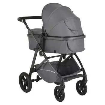 Moni Baby Stroller Lara 3in1 Grey - საბავშვო ტრანსფორმერი ეტლი, 14 image