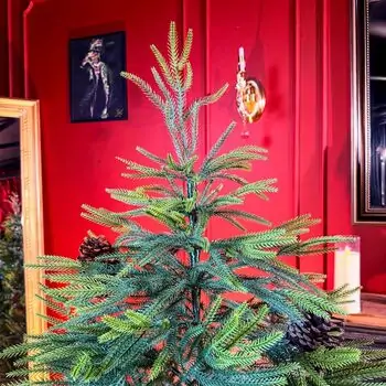 Christmas Tree PE With Pine Cones 180 CM - ნაძვის ხე 100% სილიკონი, გირჩით, 2 image