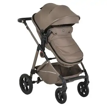 Moni Baby Stroller Lara 3in1 Beige - საბავშვო ტრანსფორმერი ეტლი, 5 image