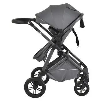 Moni Baby Stroller Lara 3in1 Grey - საბავშვო ტრანსფორმერი ეტლი, 10 image