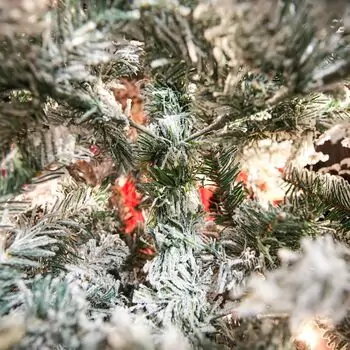 Winter Wonder Snow-Covered Christmas Tree 240 CM With Pine Cones საახალწლო ნაძვის ხე დათოვლილი ტოტებით და გირჩით 240  სმ (OT2084), 8 image