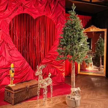 Premium Christmas Tree PE 220 CM ნაძვის ხე 100% სილიკონი