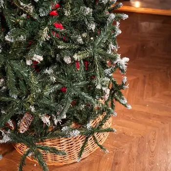Christmas Tree With Pine Cones საახალწლო ნაძვის ხე გირჩებით 210  სმ, 12 image
