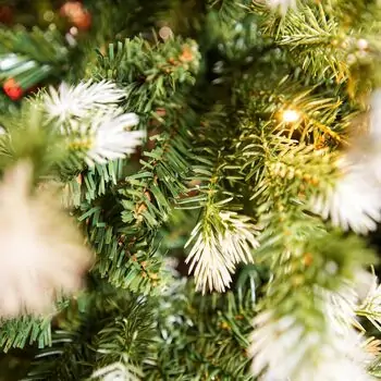 Christmas Tree With Lights 180 CM PE+PVC საახალწლო ნაძვის ხე, შერეული სილიკონის წიწვებით და განათებით, 9 image