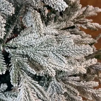 Snow-Covered Christmas Tree PE+PVC 240 CM - დათოვლილი ნაძვის ხე შერეული სილიკონის წიწვებით, 6 image