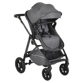 Moni Baby Stroller Lara 3in1 Grey - საბავშვო ტრანსფორმერი ეტლი, 4 image