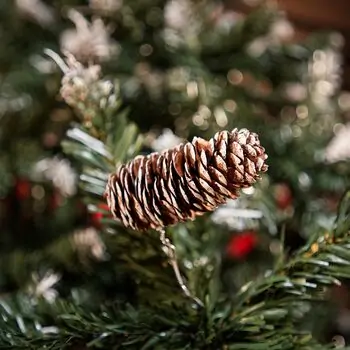 Christmas Tree With Pine Cones საახალწლო ნაძვის ხე გირჩებით 270 სმ, 4 image