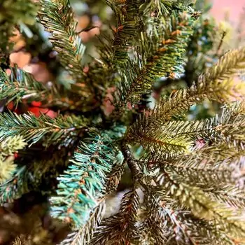 Christmas Tree PE+PVC 180 CM Green - ნაძვის ხე შერეული სილიკონის წიწვებით, 4 image