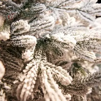 Viennese Snow-Covered PE 210 CM  Christmas Tree დათოვლილი ნაძვის ხე 100% სილიკონი, 7 image