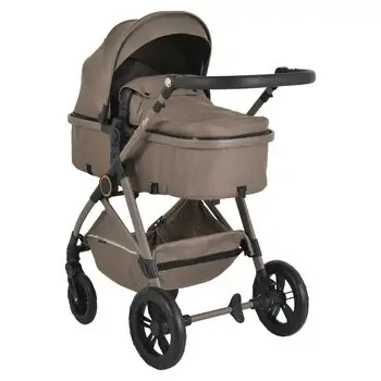 Moni Baby Stroller Lara 3in1 Beige - საბავშვო ტრანსფორმერი ეტლი, 11 image