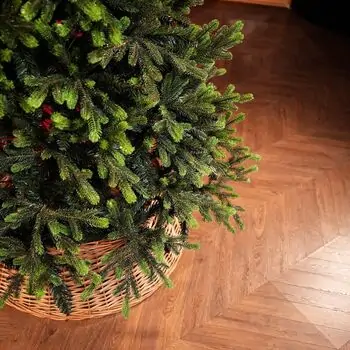 Carpathian Christmas Tree 210CM PVC + PE  Light Green Tips  ნაძვის ხე შერეული სილიკონის წიწვებით, 8 image