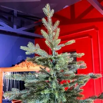 Christmas Tree PE+PVC 240 CM Green - ნაძვის ხე შერეული სილიკონის წიწვებით, 3 image