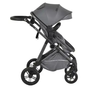 Moni Baby Stroller Lara 3in1 Grey - საბავშვო ტრანსფორმერი ეტლი, 7 image