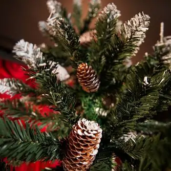 Christmas Tree With Pine Cones საახალწლო ნაძვის ხე გირჩებით 210  სმ, 10 image