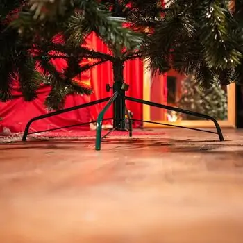 Lidiya Green Christmas Tree With White Tips PVC 250CM - ნაძვის ხე თეთრი ბოლოებით, 15 image