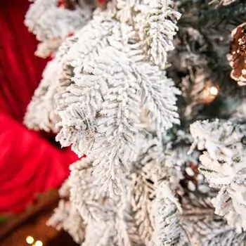 Winter Wonder Snow-Covered Christmas Tree 240 CM With Pine Cones საახალწლო ნაძვის ხე დათოვლილი ტოტებით და გირჩით 240  სმ (OT2084), 13 image