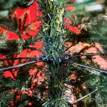 Christmas Tree PE+PVC 240 CM Green - ნაძვის ხე შერეული სილიკონის წიწვებით, 6 image