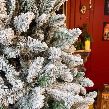 Snow-Covered Christmas Tree საახალწლო ნაძვის ხე დათოვლილი ტოტებით 210 სმ, 5 image