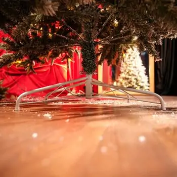 Snow-Covered Christmas Tree With Lights საახალწლო ნაძვის ხე დათოვლილი ტოტებით და განათებით 240 სმ, 14 image