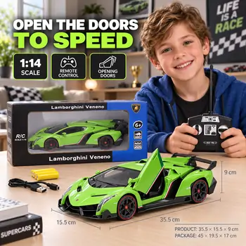 Remote Control Green Car - სათამაშო დისტაცნიურად მართვადი მანქანა