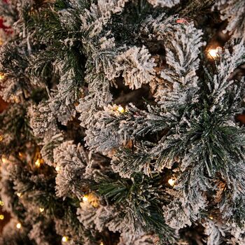 Christmas Tree With Lights 240 CM Snow-Covered ნაძვის ხე დათოვლილი ტოტებით და განათებით, 6 image