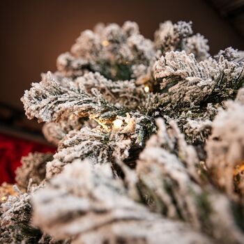 Christmas Tree With Lights 240 CM Snow-Covered ნაძვის ხე დათოვლილი ტოტებით და განათებით, 7 image