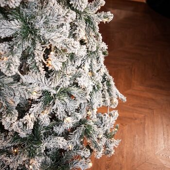 Christmas Tree With Lights 240 CM Snow-Covered ნაძვის ხე დათოვლილი ტოტებით და განათებით, 9 image