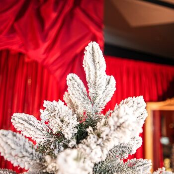 Global Snow-Covered Christmas Tree PVC+PE 180 CM დათოვლილი ნაძვის ხე შერეული სილიკონის წიწვებით, 3 image