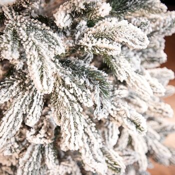 Global Snow-Covered Christmas Tree PVC+PE 180 CM დათოვლილი ნაძვის ხე შერეული სილიკონის წიწვებით, 7 image