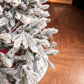 Global Snow-Covered Christmas Tree PVC+PE 180 CM დათოვლილი ნაძვის ხე შერეული სილიკონის წიწვებით, 10 image