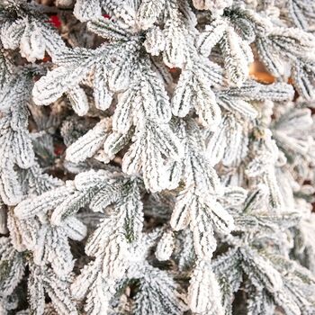 Viennese Snow-Covered PE 210 CM  Christmas Tree დათოვლილი ნაძვის ხე 100% სილიკონი, 5 image