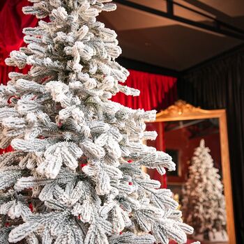 Viennese Snow-Covered PE 210 CM  Christmas Tree დათოვლილი ნაძვის ხე 100% სილიკონი, 6 image