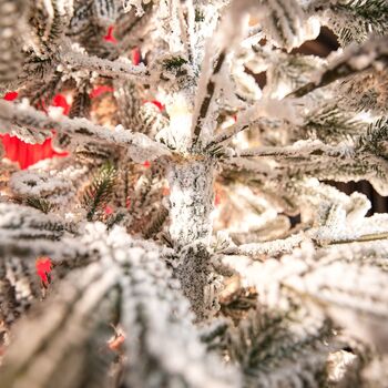 Viennese Snow-Covered PE 210 CM  Christmas Tree დათოვლილი ნაძვის ხე 100% სილიკონი, 12 image