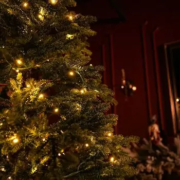 Snowdrop Christmas Tree 210 CM 100% Silicone With Lights - ნაძვის ხე 100 % სილიკონი, განათებით, 18 image