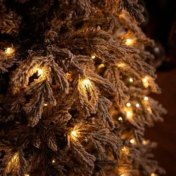 Snowhaven Christmas Tree With Lights 225 CM Snow-Covered - საახალწლო ნაძვის ხე დათოვლილი ტოტებით და განათებით, 10 image