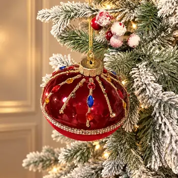 Sparkling Red Hanging Decoration - ნაძვის ხის სათამაშო, 2 image