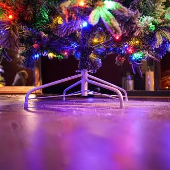 Snowcrest Christmas Tree  210 CM With Colorful Lights - დათოვლილი ნაძვის ხე ფერადი განათებით და შერეული სილიკონის წიწვით, 18 image