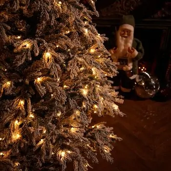 Snowhaven Christmas Tree With Lights 225 CM Snow-Covered - საახალწლო ნაძვის ხე დათოვლილი ტოტებით და განათებით, 8 image