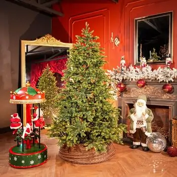 Elowyn Christmas Tree 100% Silicone With Lights 180 CM - ნაძვის ხე 100 % სილიკონი, განათებით