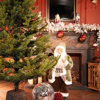 Northern Glow Christmas Tree 150 CM With Mixed Silicone Needle PE+PVC -  ნაძვის ხე შერეული სილიკონის წიწვებით, 4 image