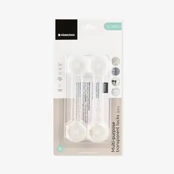 KikkaBoo Multi-purpose lock Transparent 2 pcs - კარადის ჩამკეტი, 5 image