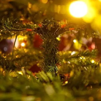 Pineora Christmas Tree  180 CM Mixed Silicone With Lights PE + PVC - ნაძვის ხე შერეული სილიკონი, განათებით, 15 image