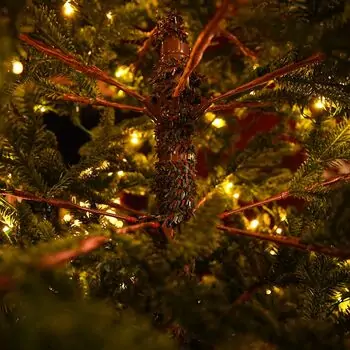 Snowdrop Christmas Tree 210 CM 100% Silicone With Lights - ნაძვის ხე 100 % სილიკონი, განათებით, 19 image
