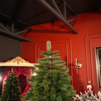 Snowcrest Christmas Tree 100% Silicone PE 210 CM With Stand - ნაძვის ხე სადგამით 100% სილიკონი, 4 image