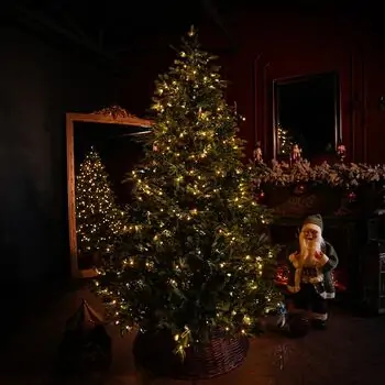Snowdrop Christmas Tree 210 CM 100% Silicone With Lights - ნაძვის ხე 100 % სილიკონი, განათებით, 4 image